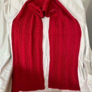 Style & Co. Red Cable Knit Scarf